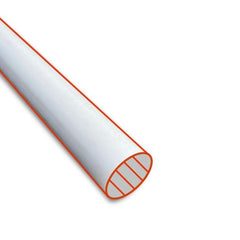 Barre plastique rond blanc