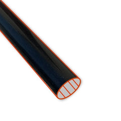 Barre plastique rond noir