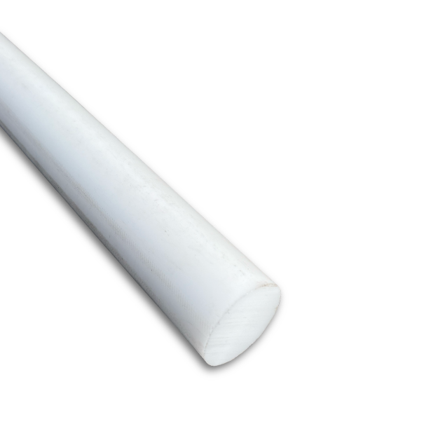 Barre plastique rond 70 mm pom blanc